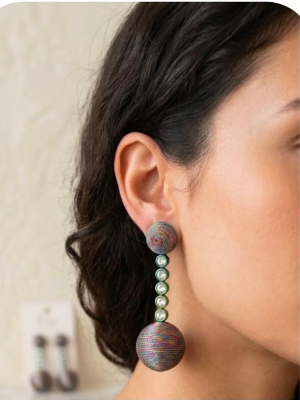 NWT Tuckernuck Chrome Drop Lantern Multi Earrings